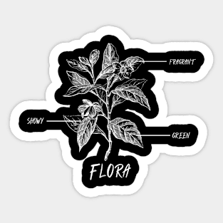 Flora Wildflower Flora Bloom Vintage Blooming Sticker